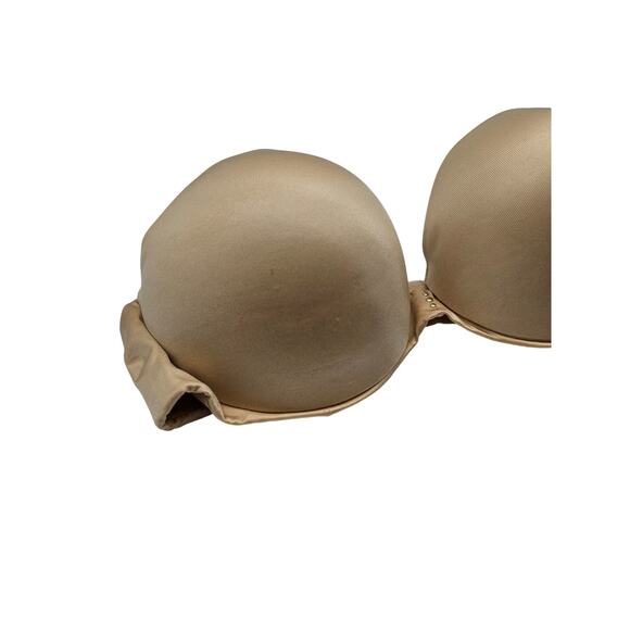 Self expressions by Maidenform Sz 34C Padded Push Up Strapless Bra Beige - Picture 2 of 5